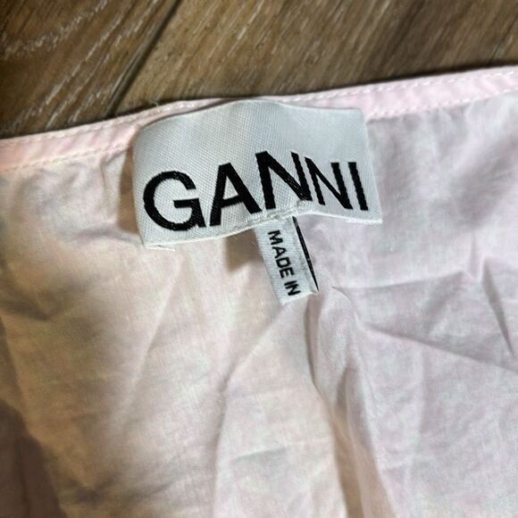 Ganni Pink Puff Sleeve Top - Picture 8 of 11